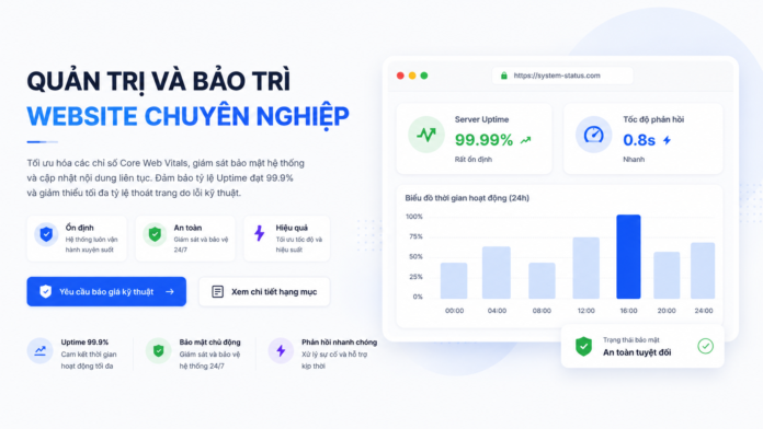 Dịch vụ quản trị website trọn gói tại Hà Nội